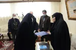 دیدار جهادگران دانشگاهی آذربایجان شرقی با خانواده شهید مدافع حرم «صمد فاتح نژاد‎‎»