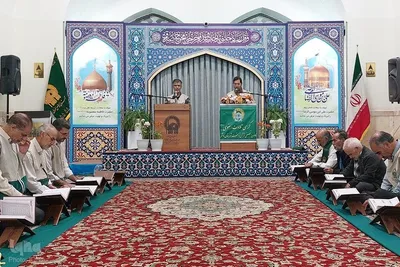 کرسی تلاوت رضوی زیارتگاه شهید مدرس - کاشمر