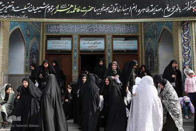 مراسم عزاداری شهادت حضرت زهرا(س) در حرم عبدالعظیم حسنی(ع)