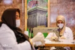 حرم علی بن حمزه(ع) کارگاه تولید ماسک جهادگران