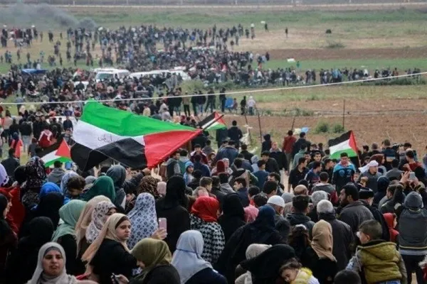 ۴ شهید و ۳۱۶ زخمی در جریان تظاهرات میلیونی بازگشت در غزه