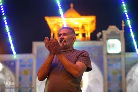 آستان منور حضرت معصومه(س) در شب میلاد کریم اهل بیت، امام حسن(ع)