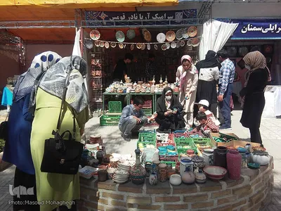 نمایشگاه صنایع دستی و تولیدات مشاغل خانگی در سمنان