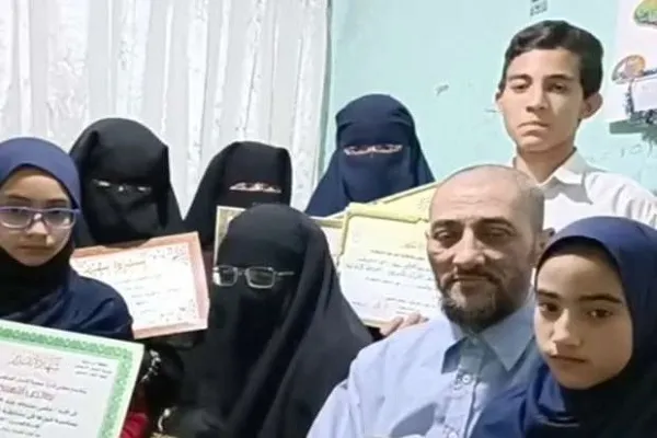 زوجان و5 أبناء يحفظون كتاب الله كاملاً: 