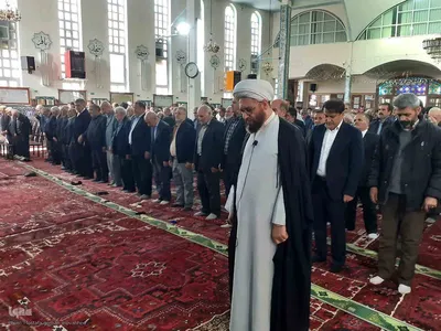 برپایی میز خدمت در مصلی نماز جمعه شهرستان اهر