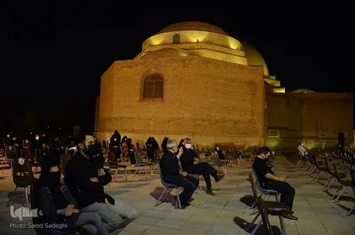 عزداری شب هشتم ماه محرم در مسجد کبود‎‎