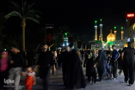 مراسم عزاداری سیدالشهدا در حرم حضرت معصومه(س)