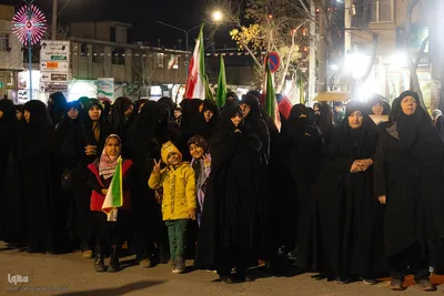 تجمع مردم درچه در سوگ شهادت رهبر انقلاب
