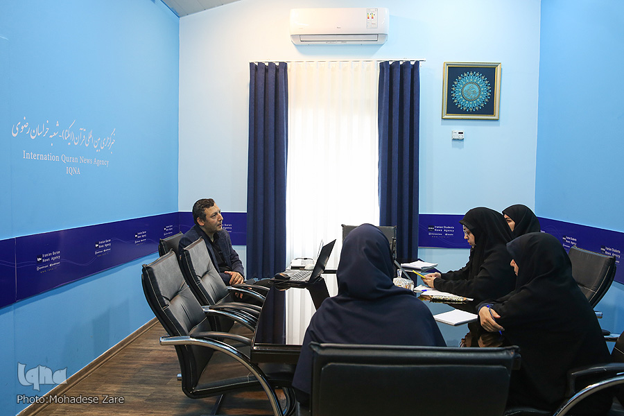 حضور محسن دیمه‌کار، عضو هیئت علمی دانشگاه علوم و معارف قرآن کریم در تحریریه ایکنا
