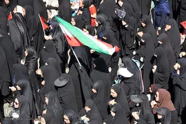 مراسم تشییع پیکرهای مطهر شهدای جنایت تروریستی اهواز