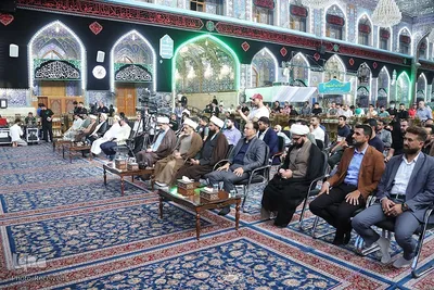 رقابت شرکت کنندگان در روز پایانی مسابقات قرآن کربلا