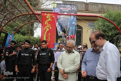 تشییع پیکر شهید صادق محمدزاده از شهدای تیپ فاطمیون