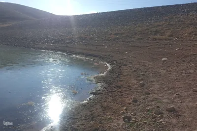 زمستان در زمستان سد خاکی آزادگان اهر