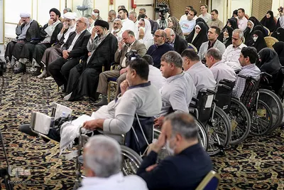 دیدار سربرست حجاج ایرانی با جانبازان