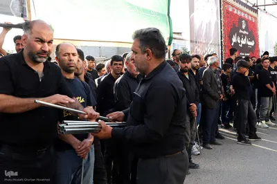رژه عزاداران شاه حسین گوی استان آذربایجان شرقی در اهر