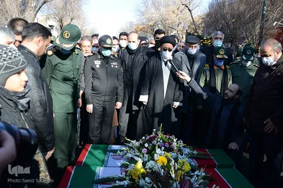 مراسم تشییع پیکر سه شهید گمنام در تبریز‎‎