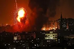 Zionist Regime Fighter Jets Attack Gaza Strip  