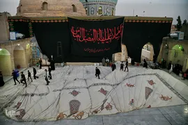 برپایی خیمه عزا در امامزاده موسی مبرقع(ع)

