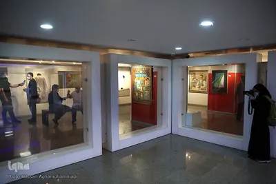 مراسم افتتاحیه نمایشگاه نقاشی «سوگ آفتاب» در نگارخانه ابوالفضل عالی حوزه هنری