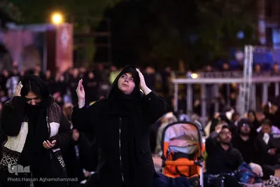مراسم احیای شب ۲۳ ماه مبارک رمضان در مسجد امام صادق (ع) میدان فلسطین