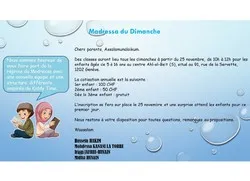 Reprise du Madressa du dimanche au Centre des Ahl-el-Beit (s) en Suisse