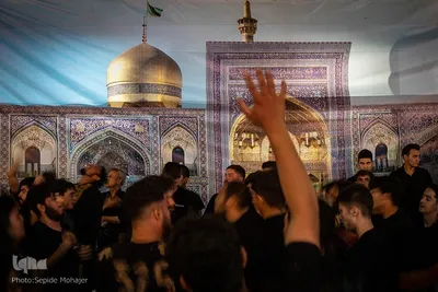 عزاداری شب شهادت امام رضا(ع) در مشهد