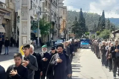 مراسم دسته روی بزرگداشت شهادت امام جعفرصادق(ع) در بهشهر