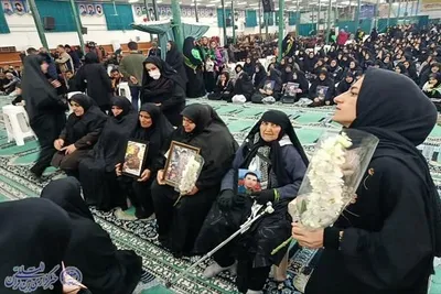 آیین شب وداع با پیکر پاک شهدا ی شهرستان نکا