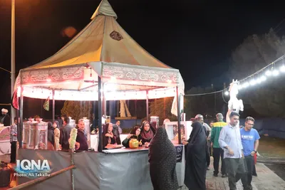 خادمی افتخاری اعضای خانه مطبوعات ملایر در موکب عقیله بنی هاشم