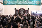 مراسم سوگواری شب شهادت رهبر معظم انقلاب در حرم شاهچراغ(ع)