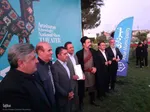 آیین اهتزاز پرچم جشنواره ملی تئاتر کوتاه ارسباران در اهر