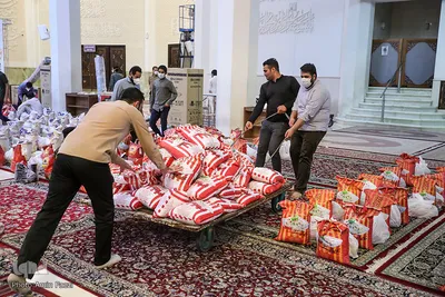 رزمایش کمک مومنانه در حرم مطهر شاهچراغ (ع)