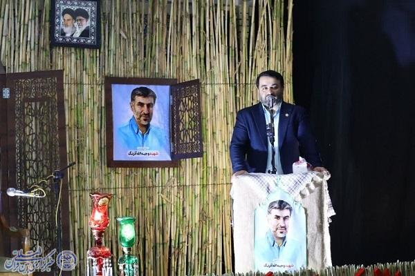نخستین سالگرد شهادت  شهید مدافع وطن  «وجیهه الله آذرنگ» در روستای کارمزد سوادکوه
