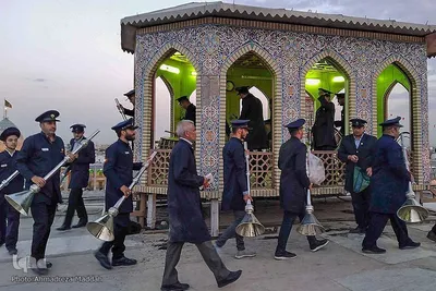 آیین نقاره ‌زنی در حرم حضرت شاهچراغ(ع)
