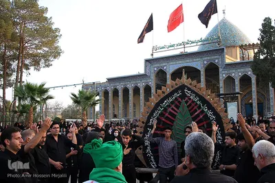 عزاداری سنتی روز اربعین در امامزاده سید جعفر محمد(ع) یزد