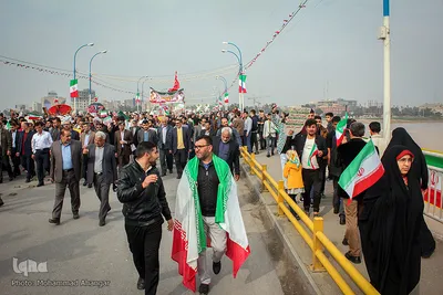 راهپیمایی ۲۲ بهمن در اهواز
