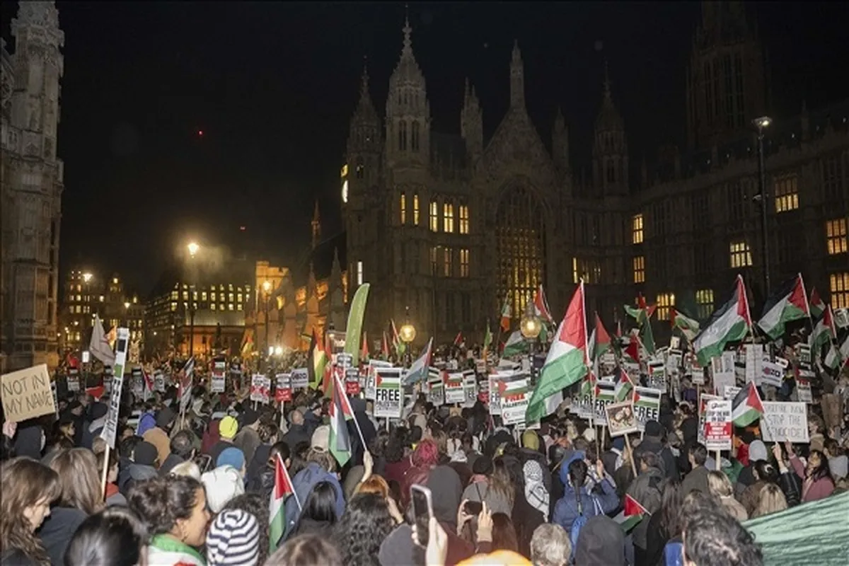 London Protesters Urge Gaza Ceasefire, Slam UK Politicians Who Oppose It