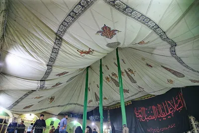 برپایی خیمه عزا در امامزاده موسی مبرقع(ع)

