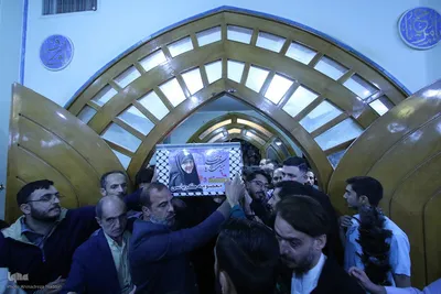 آیین وداع با پیکر شهید معصومه کرباسی در دانشگاه شیراز‎
