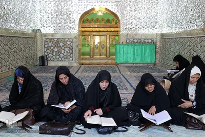 آیین جزء خواني قرآن‌کریم در آستان امامزاده عبدالله(ع)شهرری
