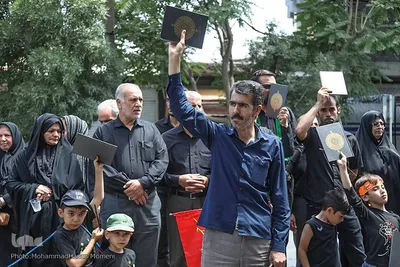 دسته عزاداری روز عاشورا در همدان‎