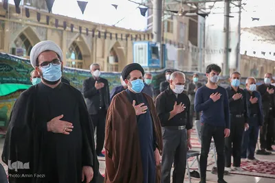 مراسم روضه خوانی صبح عاشورا ۱۴۰۰ در مسجد شهدای شیراز‎‎