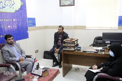 بازدید قاضی حداد معاون قضایی دادگستری کل استان از ایکنا یزد‎‎
