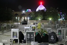 مراسم احیای نوزدهم ماه مبارک رمضان در آستان مطهر امامزاده سید جعفر محمد(ع) یزد