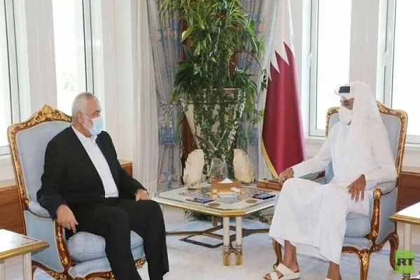 بررسی آخرین تحولات فلسطین در دیدار اسماعیل هنیه با امیر قطر