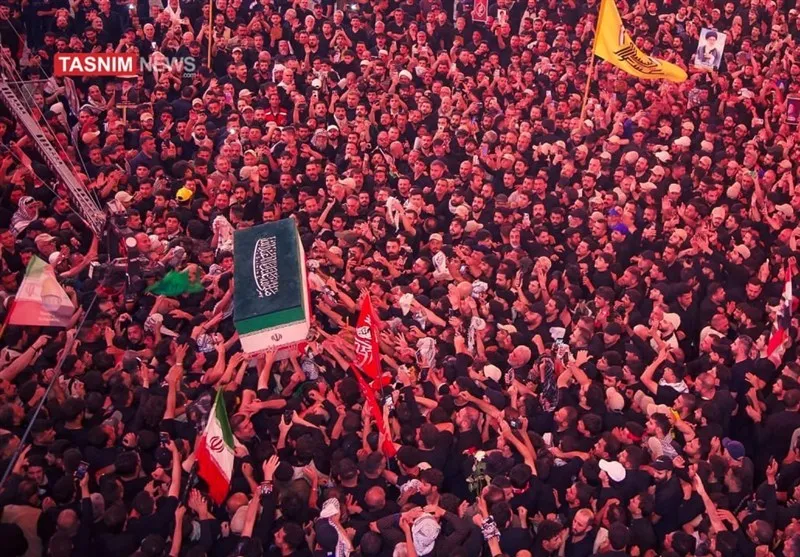 د شهید رهبر جنازه په کربلا کې  