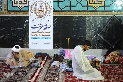 آیین معنوی اعتکاف در حرم مطهر رضوی