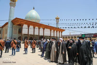 عزاداری مردم شیراز در روز شهادت امام صادق (ع)