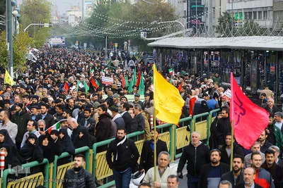 راهپیمایی مردم تهران در حمایت از اقتدار و امنیت کشور
