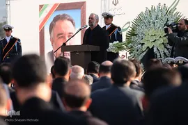 مراسم تشییع پیکر مرحوم اسماعیل احمدی، مدیر کل حوزه وزارتی وزارت ورزش و جوانان